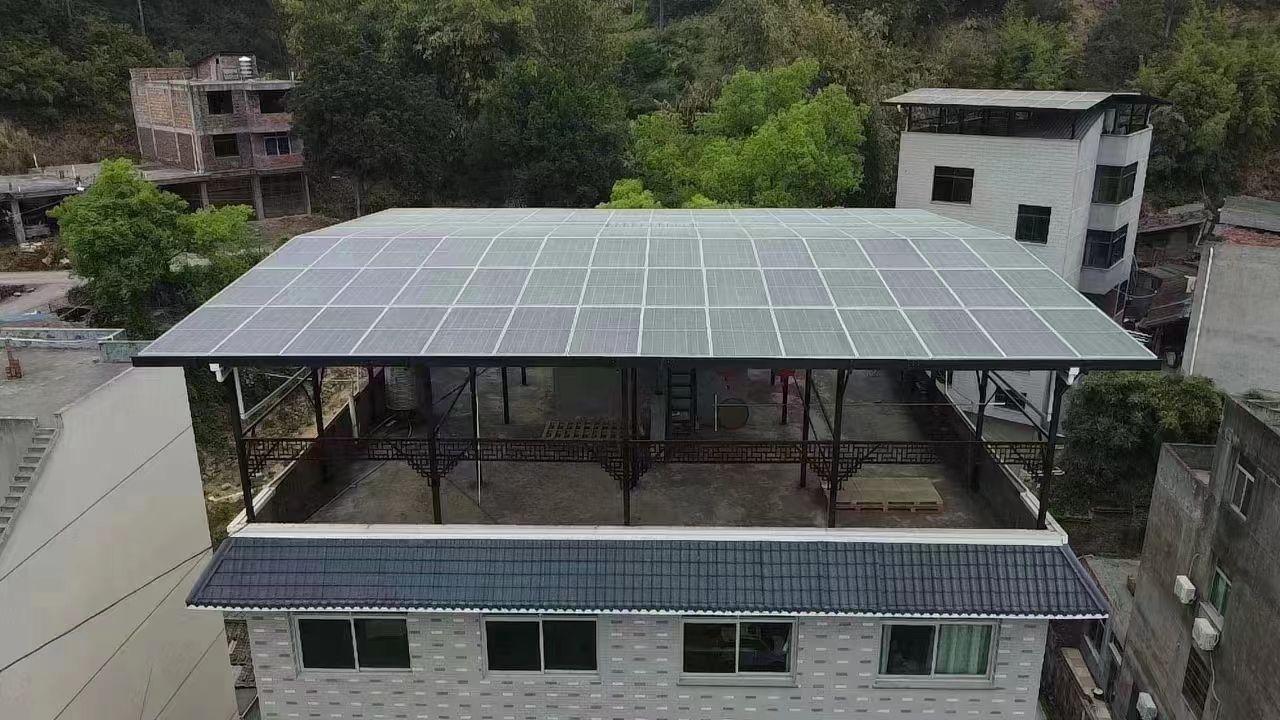 大丰15kw+10kwh自建别墅家庭光伏储能系统